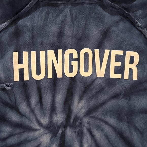 Barstool Sports Hungover Blue Tie Dye Hoodie Sweatshirt - Size XL - Picture 2 of 12